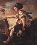 FETI, Domenico David with the Head of Goliath Spain oil painting artist